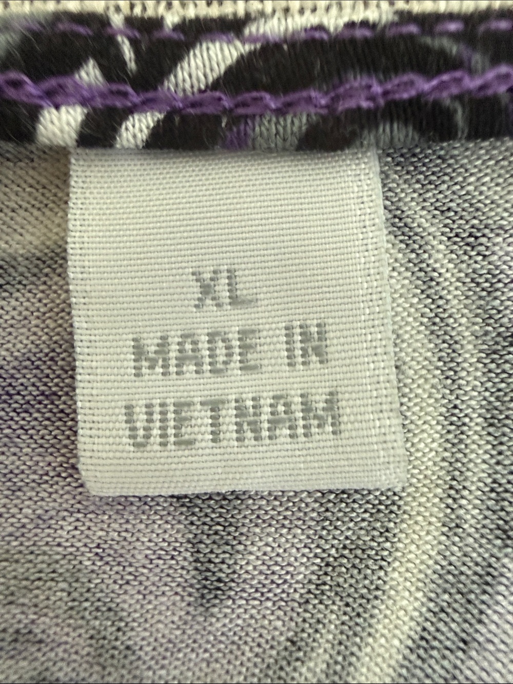 New York & Company Purple Swirl Print Women's Top SZXL - Picture 6 of 15